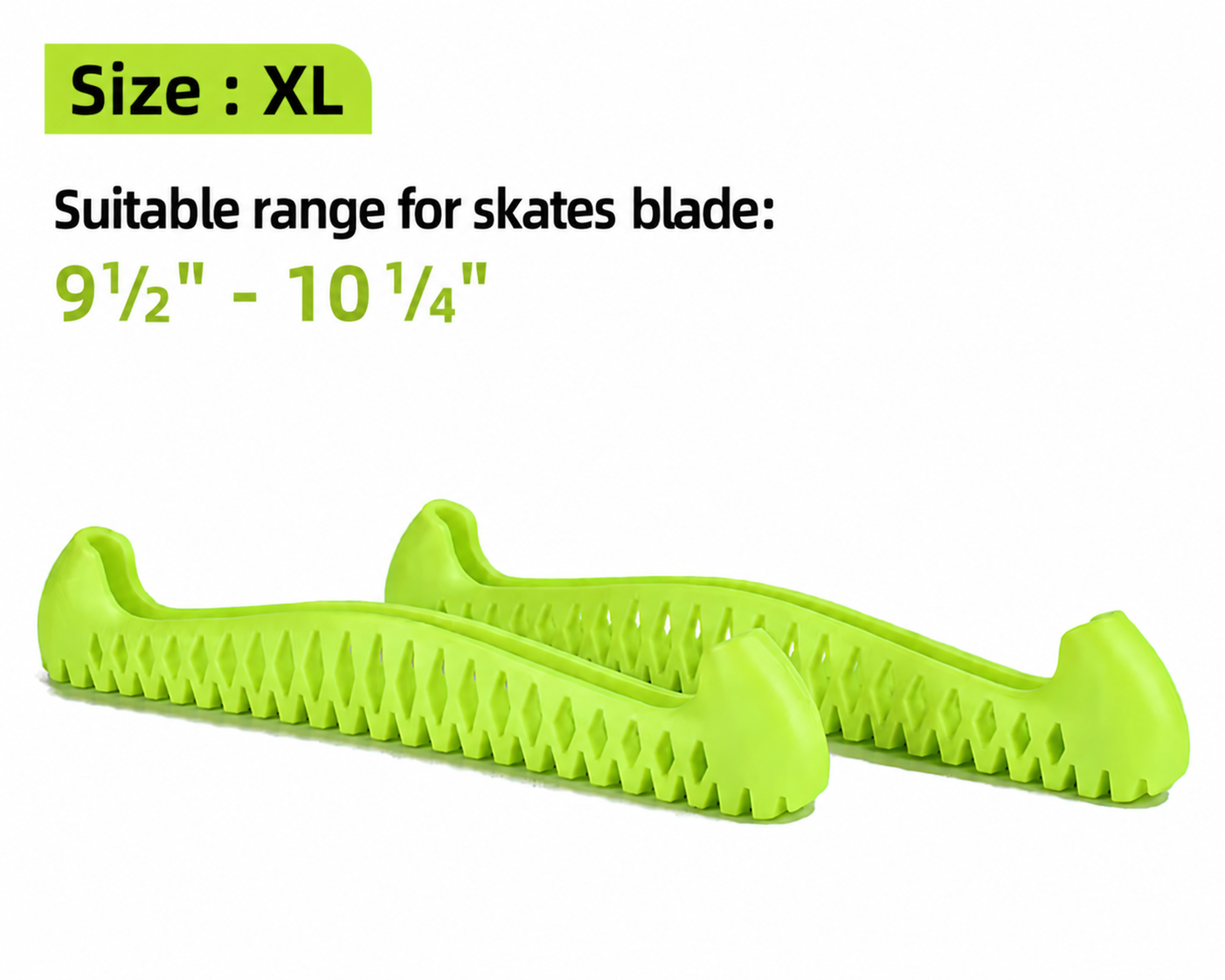 Figure skate blade guard size chart for XL