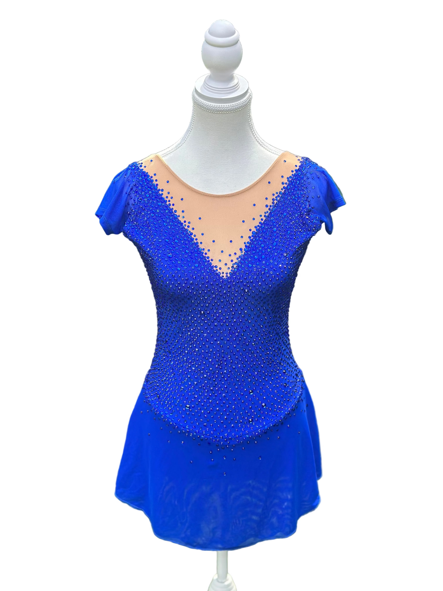 Royal Blue Figure Skating Dress | Crystal Competition Dress