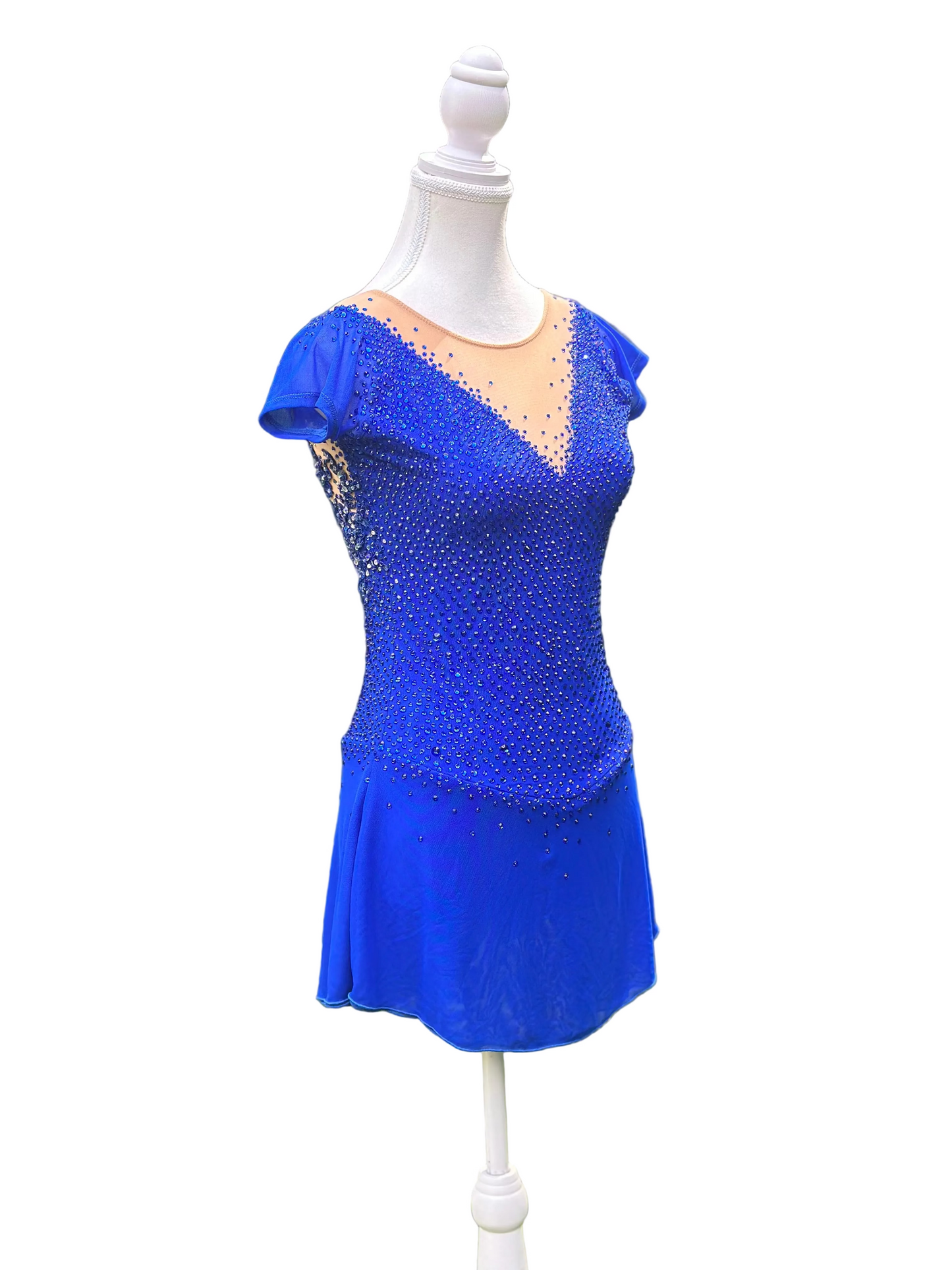 Royal Blue Figure Skating Dress | Crystal Competition Dress