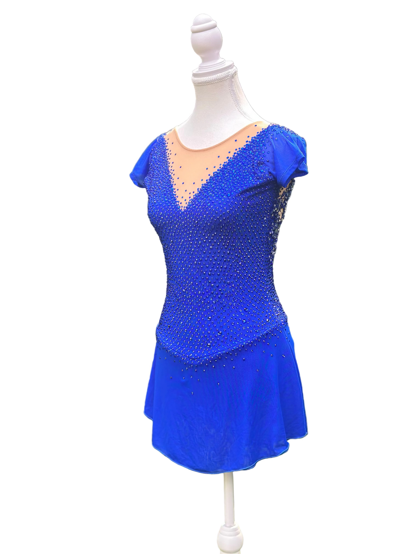 Royal Blue Figure Skating Dress | Crystal Competition Dress