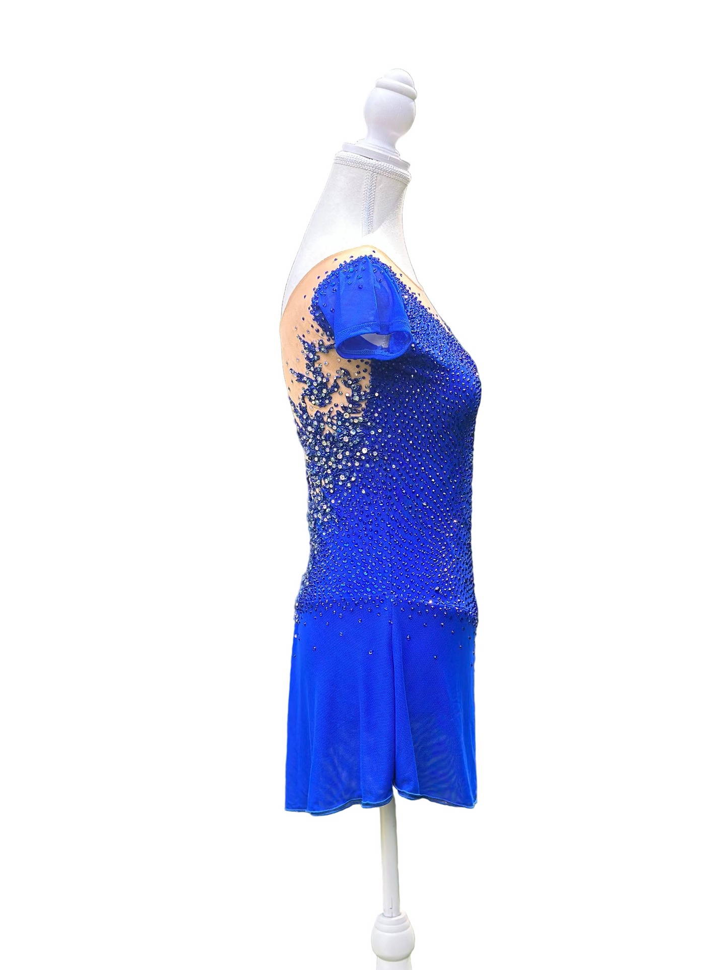 Royal Blue Figure Skating Dress | Crystal Competition Dress