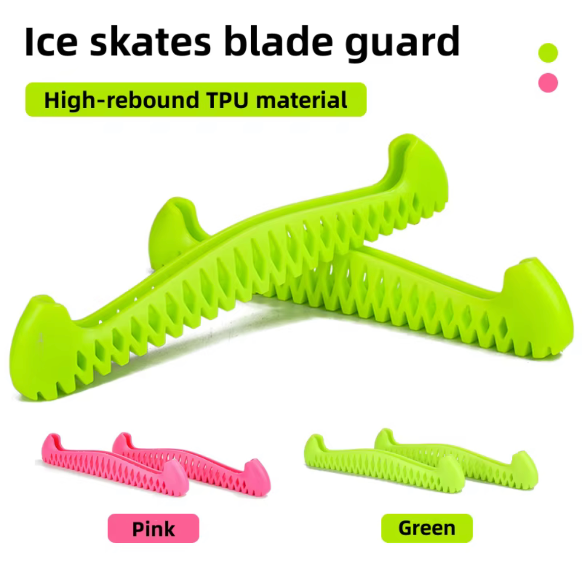 Flexible TPU figure skate blade guards