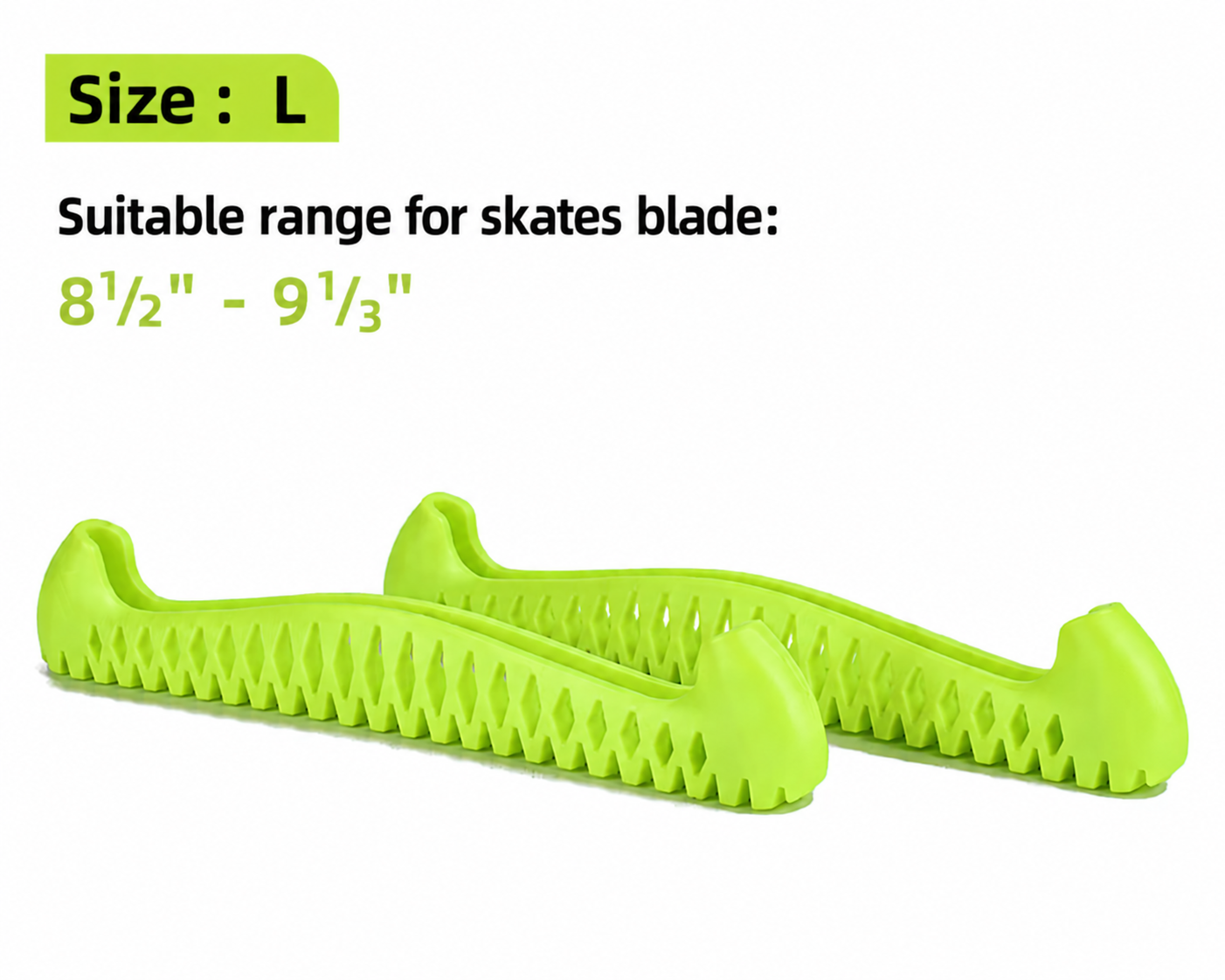 Figure skate blade guard size chart for L 